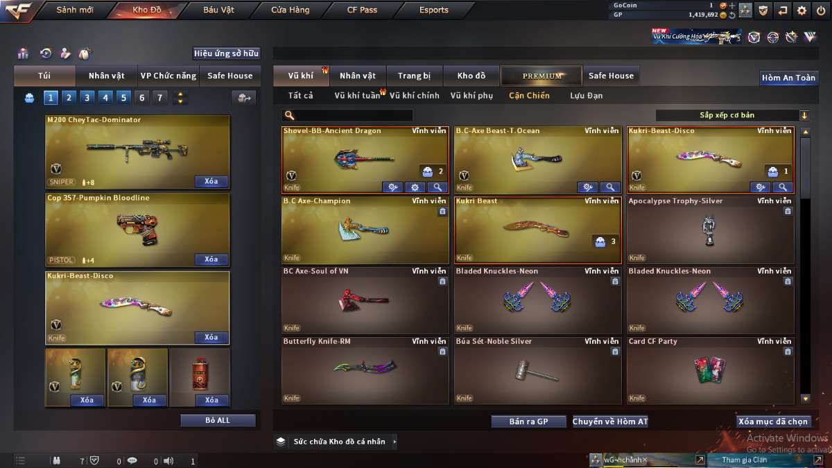 shop acc cf uy tin gia re